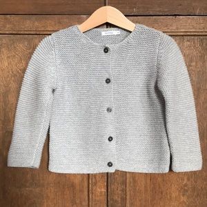 Knit cotton cardigan